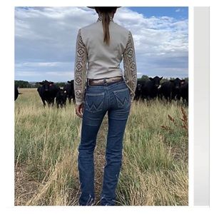 Wrangler Willow Ultimate Riding Jeans 15 x 34 Tall Boot cut Mid Rise Cowgirl NWT